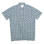TOP MARKET Mens Shirt Green Check L