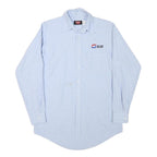 RED KAP Mens Blue Work Shirt M Cotton Blend Button-Down Collar Long Sleeve