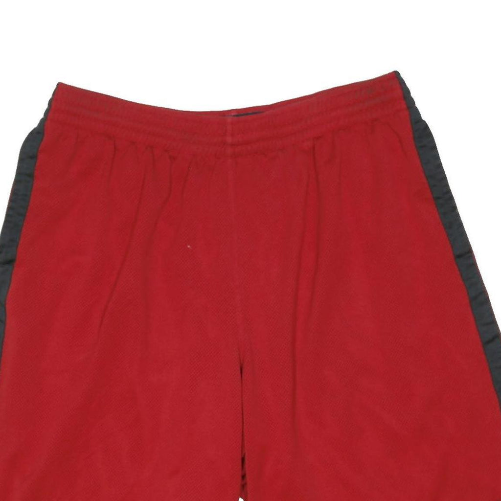 NIKE Mens Sports Casual Red & Black Shorts XL W32 Polyester Blend Comfortable