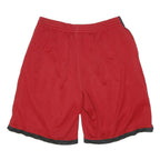 NIKE Mens Sports Casual Red & Black Shorts XL W32 Polyester Blend Comfortable
