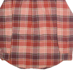 ST JOHNS BAY Mens Red & Burgundy Check Shirt M Classic Fit Cotton Casual