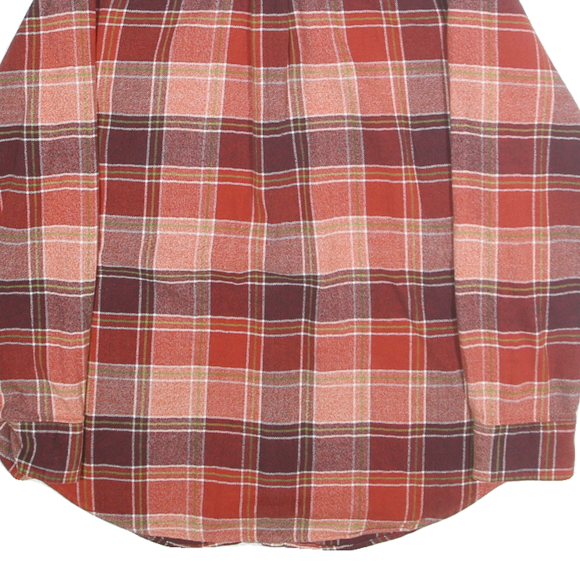 ST JOHNS BAY Mens Red & Burgundy Check Shirt M Classic Fit Cotton Casual