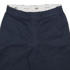 DICKIES Mens Shorts Navy Blue Casual Loose Fit L W36 Workwear Cotton Blend