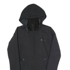 IRIEDAILY Womens Black Outdoor Jacket XS Polyester Blend Plain Zip Hooded Casual