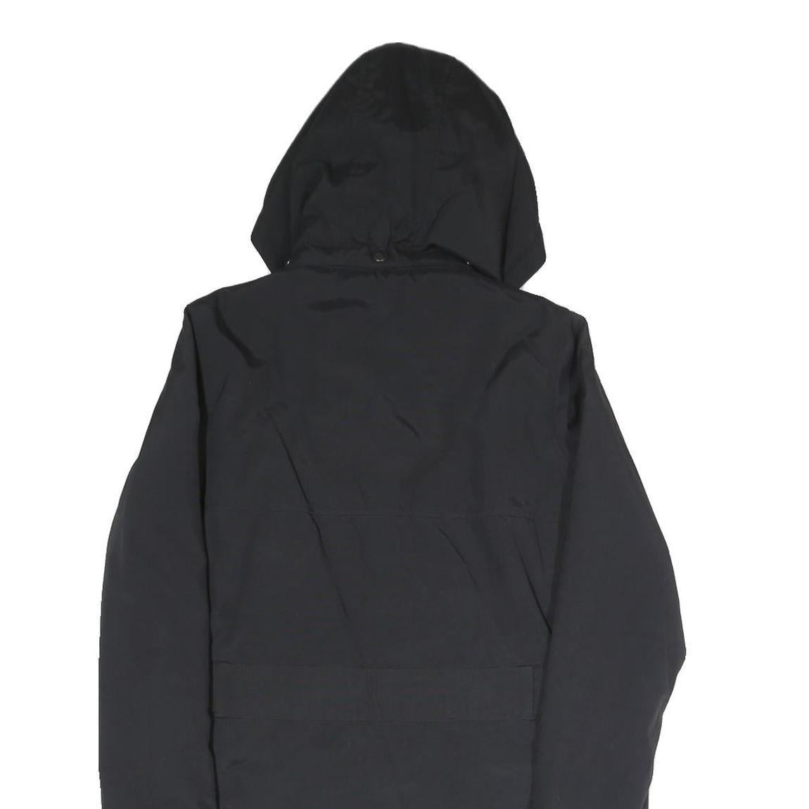 IRIEDAILY Womens Black Outdoor Jacket XS Polyester Blend Plain Zip Hooded Casual