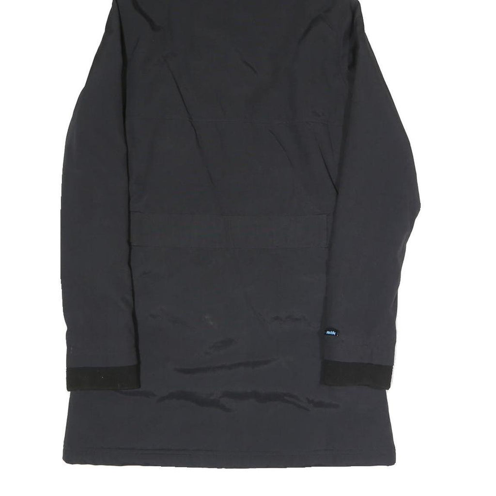 IRIEDAILY Womens Black Outdoor Jacket XS Polyester Blend Plain Zip Hooded Casual