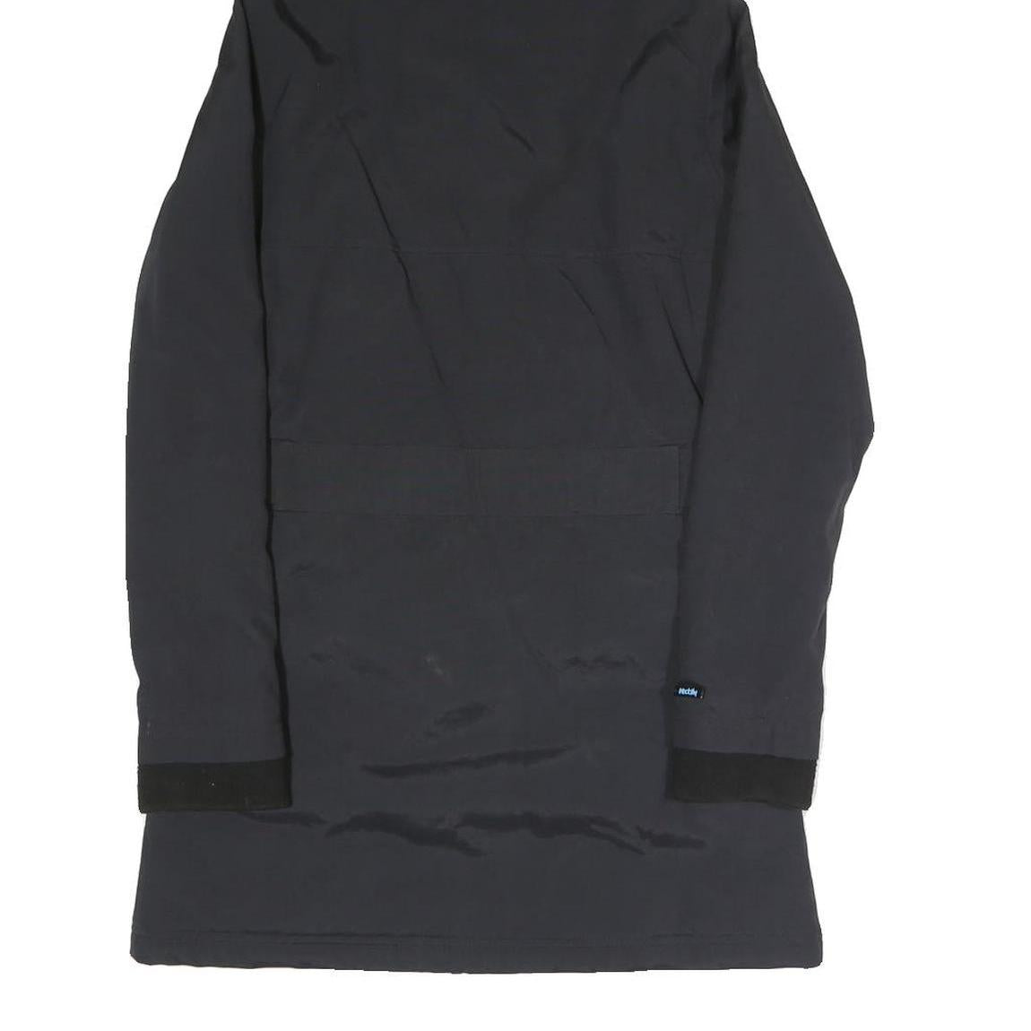 IRIEDAILY Womens Black Outdoor Jacket XS Polyester Blend Plain Zip Hooded Casual