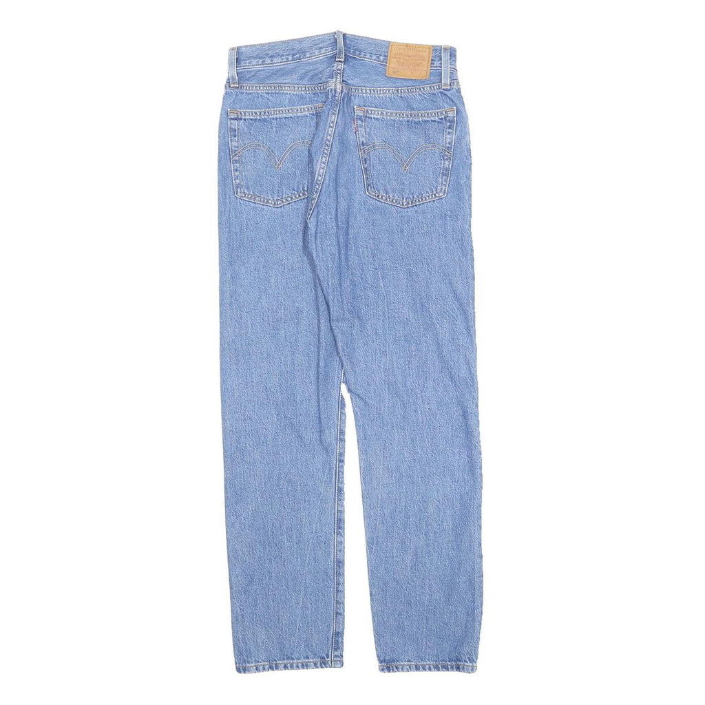 LEVI'S 501 Womens Jeans Blue Regular Straight Denim Light W26 L28 Classic Fit