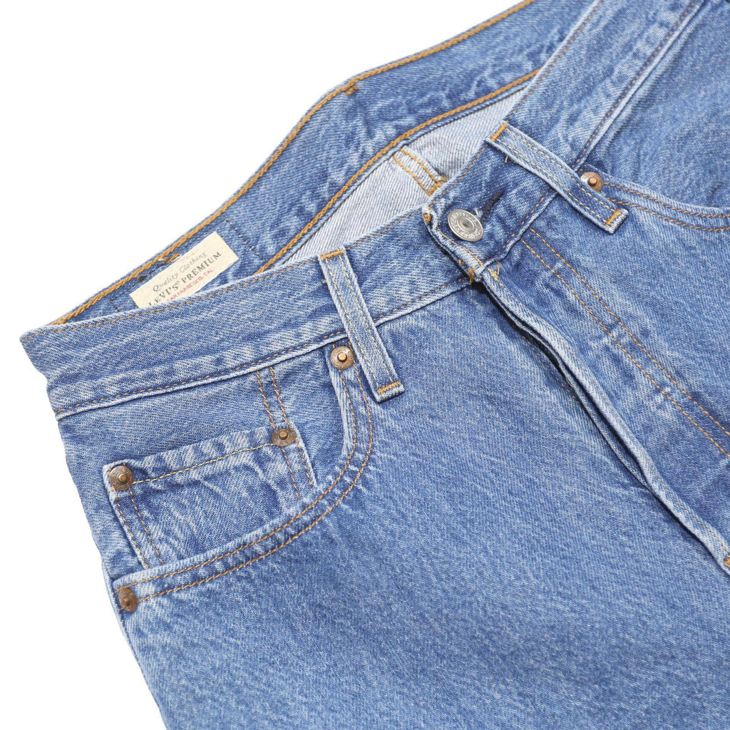 LEVI'S 501 Womens Jeans Blue Regular Straight Denim Light W26 L28 Classic Fit