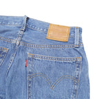 LEVI'S 501 Womens Jeans Blue Regular Straight Denim Light W26 L28 Classic Fit