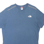THE NORTH FACE Mens Blue XL Short Sleeve Crew Neck Logo Print T-Shirt