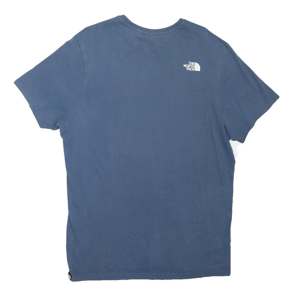 THE NORTH FACE Mens Blue XL Short Sleeve Crew Neck Logo Print T-Shirt