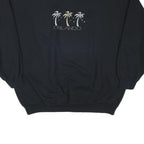 GILDAN Mens Black Orlando Crew Neck 2XL Cotton Blend Casual Sweatshirt