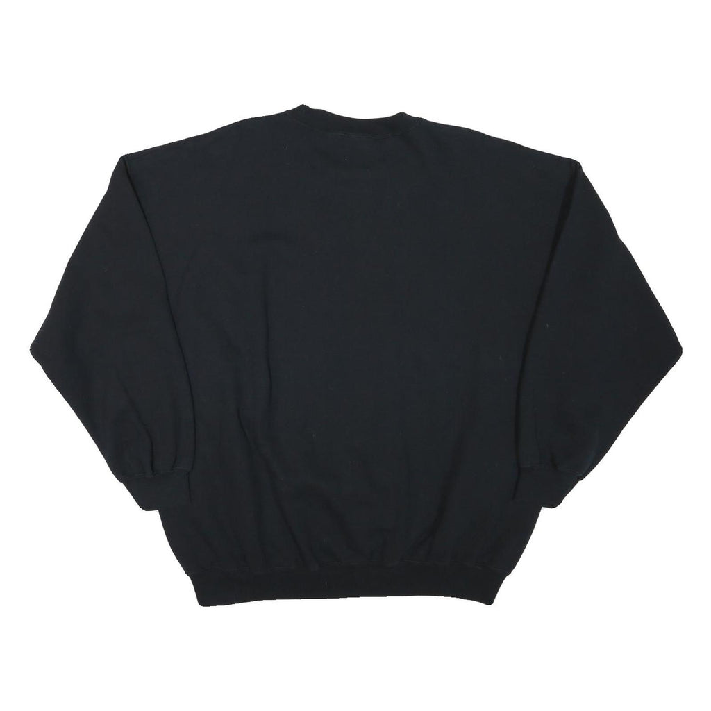 GILDAN Mens Black Orlando Crew Neck 2XL Cotton Blend Casual Sweatshirt