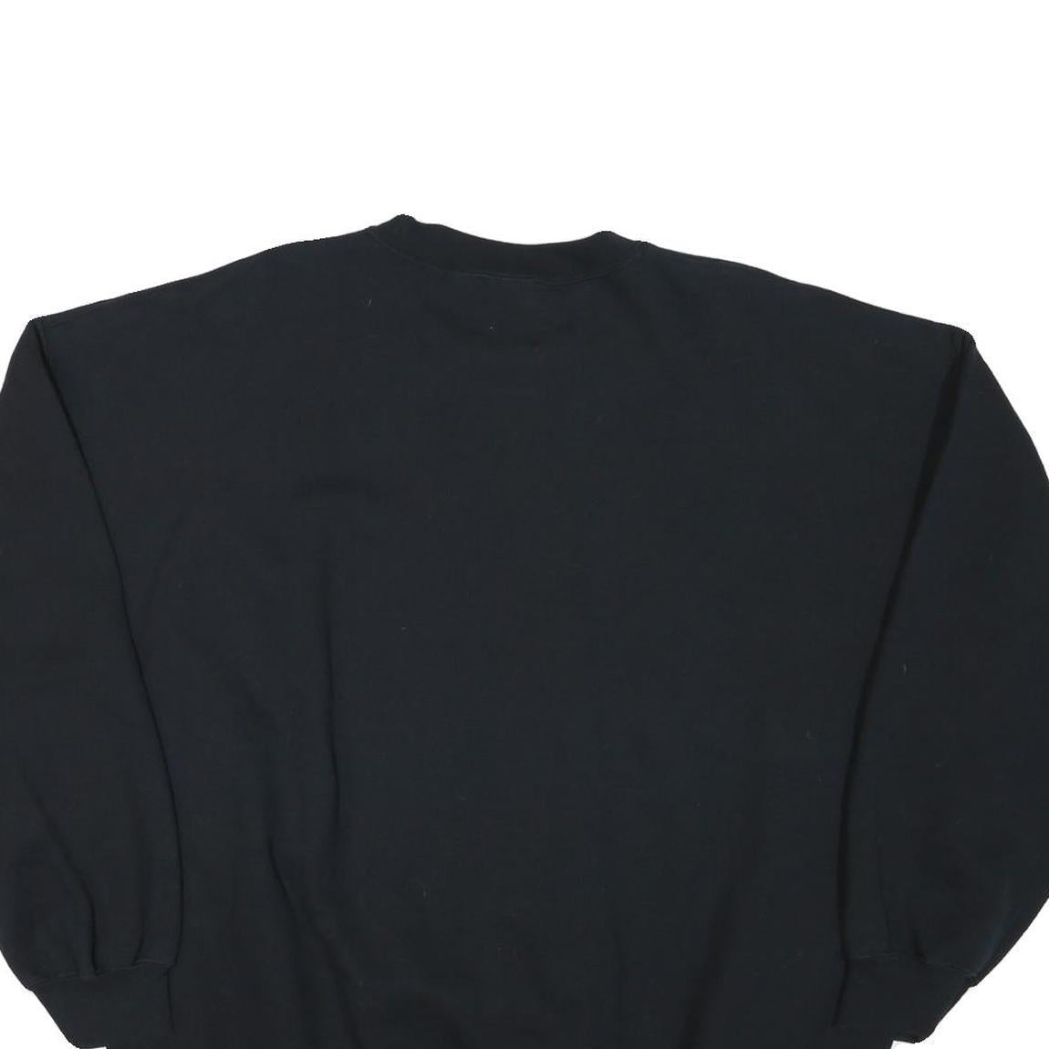GILDAN Mens Black Orlando Crew Neck 2XL Cotton Blend Casual Sweatshirt