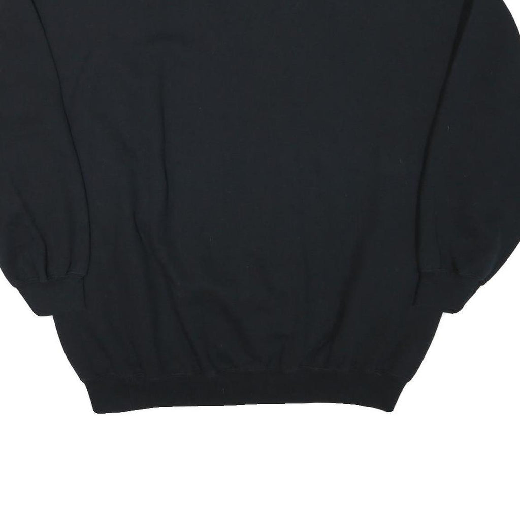 GILDAN Mens Black Orlando Crew Neck 2XL Cotton Blend Casual Sweatshirt