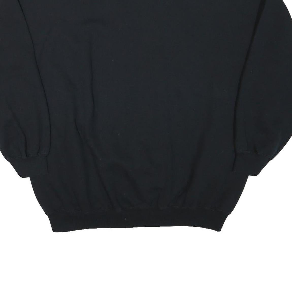 GILDAN Mens Black Orlando Crew Neck 2XL Cotton Blend Casual Sweatshirt
