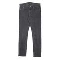 GUESS JEANS Mens Slim Black Denim Dark W34 L32 Zip Casual Stretch Denim