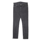 GUESS JEANS Mens Slim Black Denim Dark W34 L32 Zip Casual Stretch Denim