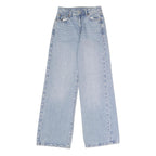 GARAGE DENIM Womens Jeans Blue Regular Wide-Leg Denim Light W24 L31 Classic Zip