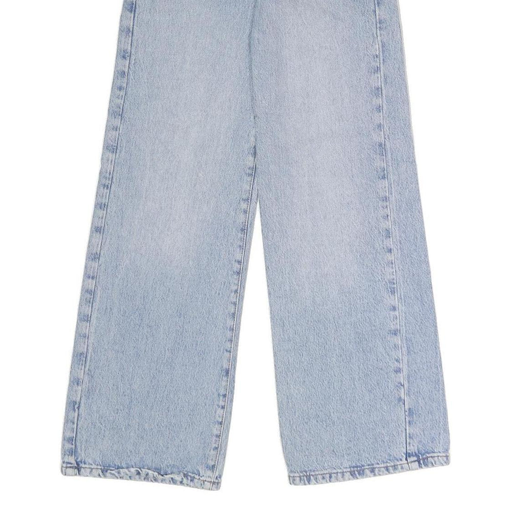 GARAGE DENIM Womens Jeans Blue Regular Wide-Leg Denim Light W24 L31 Classic Zip