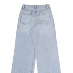 GARAGE DENIM Womens Jeans Blue Regular Wide-Leg Denim Light W24 L31 Classic Zip