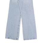 GARAGE DENIM Womens Jeans Blue Regular Wide-Leg Denim Light W24 L31 Classic Zip