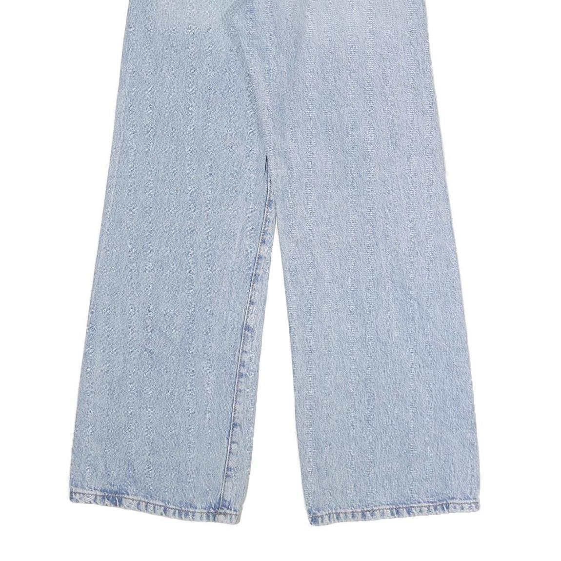 GARAGE DENIM Womens Jeans Blue Regular Wide-Leg Denim Light W24 L31 Classic Zip