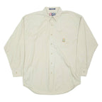 CHAPS RALPH LAUREN Mens Plain Shirt Beige Long Sleeve L