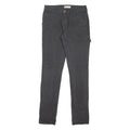 DICKIES Carpenter Workwear Womens Trousers Black Slim Skinny W28 L30