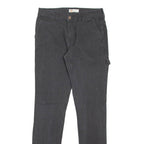 DICKIES Carpenter Workwear Womens Trousers Black Slim Skinny W28 L30