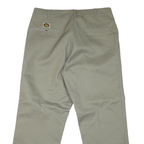 BEN DAVIS Mens Cotton Blend Beige Regular Fit Straight Leg Trousers W40 L30