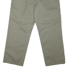 BEN DAVIS Mens Cotton Blend Beige Regular Fit Straight Leg Trousers W40 L30