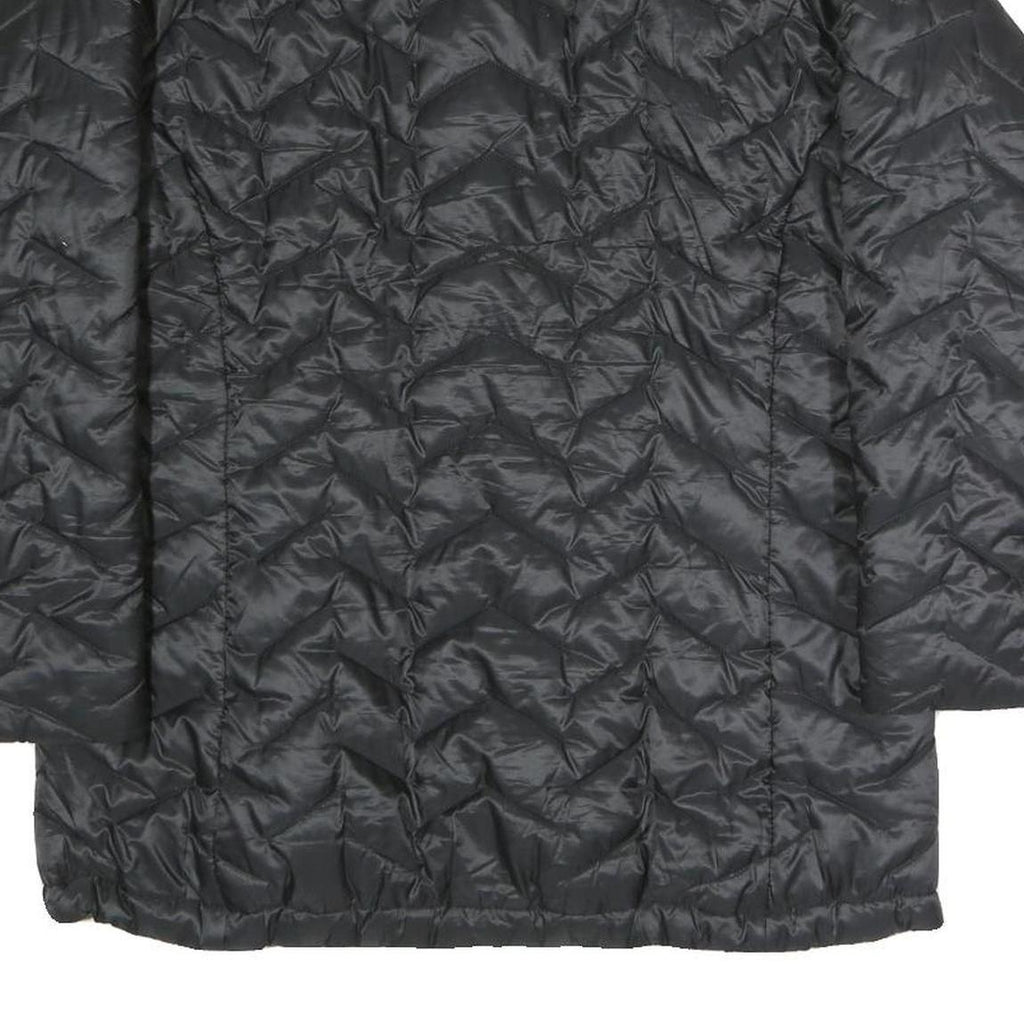 JACK WOLFSKIN Womens Black Outdoor Jacket UK 14 Polyester Blend Quilted Zip