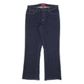 CHAPS Womens Slim Blue Denim Straight Jeans W32 L32 Stylish Comfort Zip Closure
