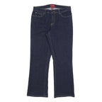 CHAPS Womens Slim Blue Denim Straight Jeans W32 L32 Stylish Comfort Zip Closure