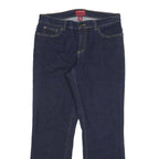 CHAPS Womens Slim Blue Denim Straight Jeans W32 L32 Stylish Comfort Zip Closure