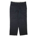 DICKIES Mens Trousers Black Regular Tapered W38 L30