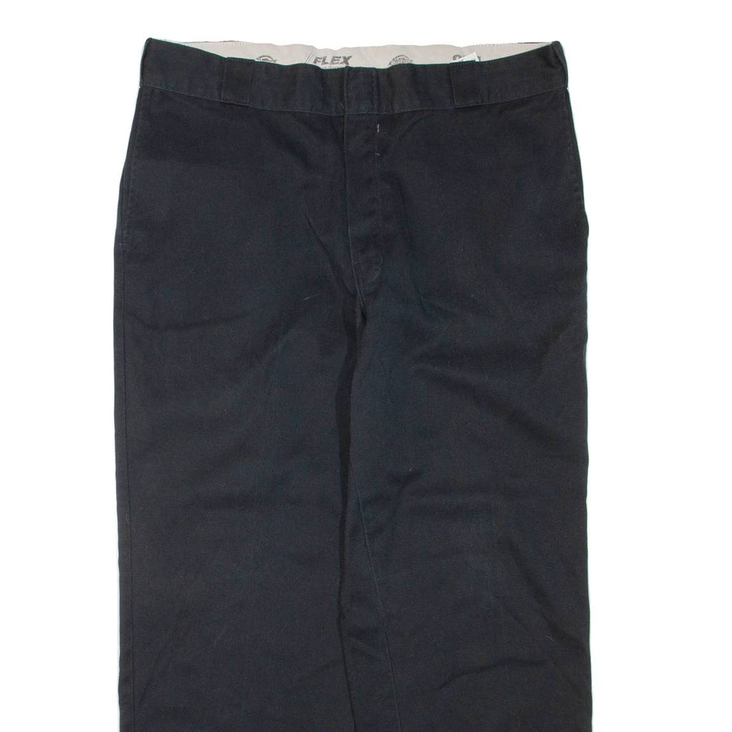 DICKIES Mens Trousers Black Regular Tapered W38 L30