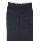 DICKIES Mens Trousers Black Regular Tapered W38 L30