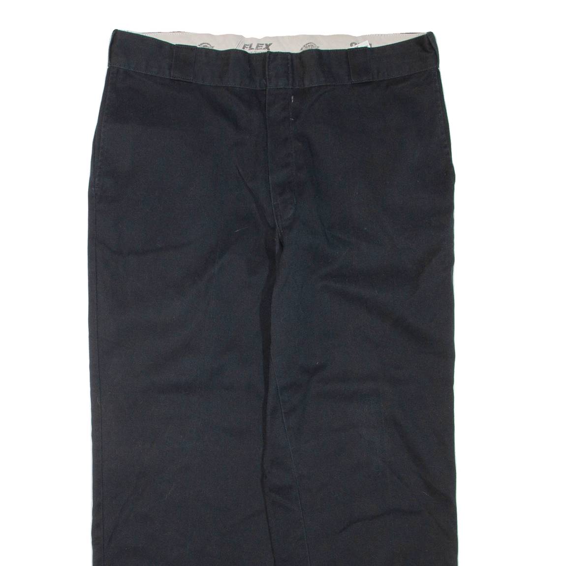 DICKIES Mens Trousers Black Regular Tapered W38 L30