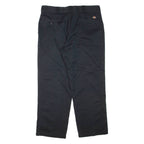 DICKIES Mens Trousers Black Regular Tapered W38 L30