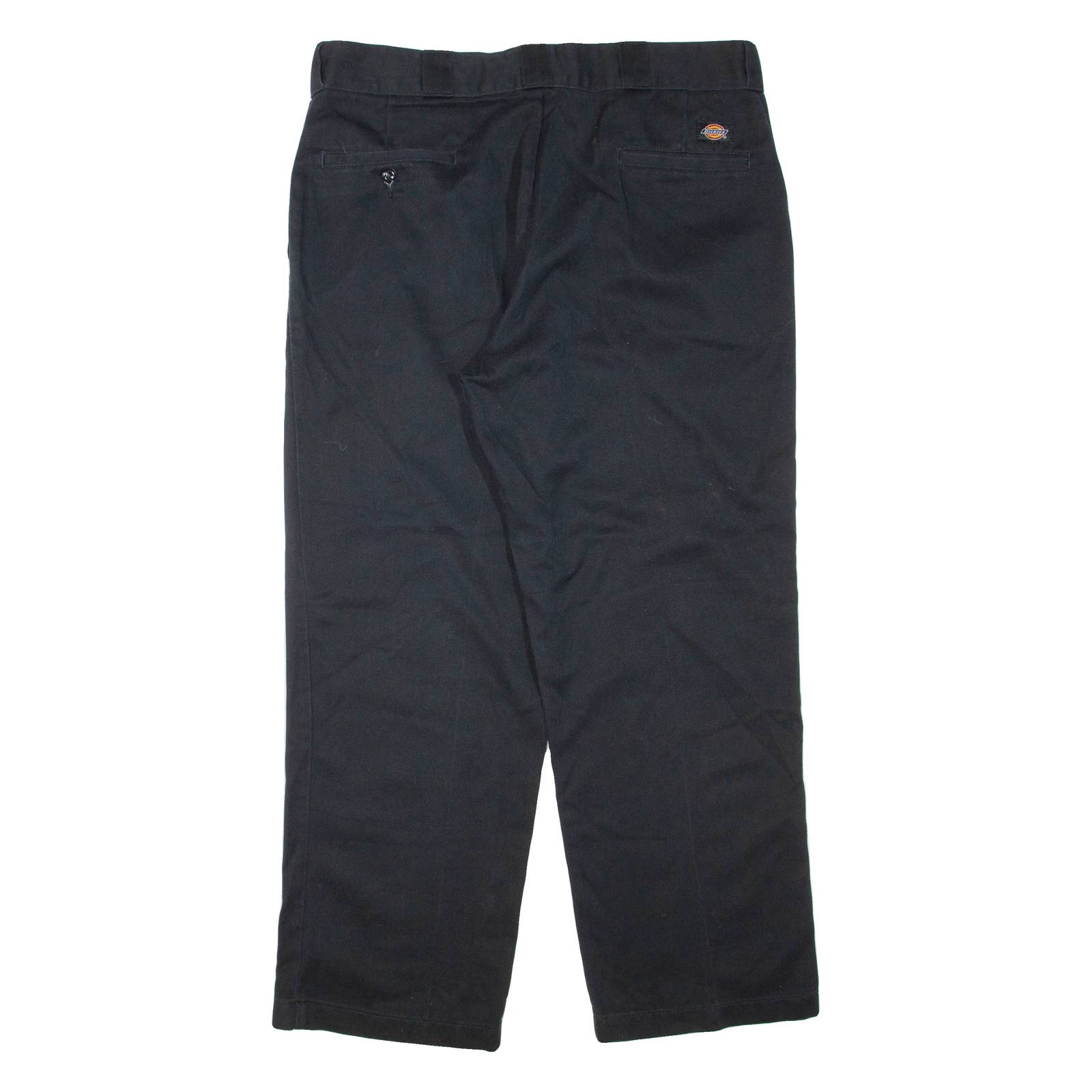 DICKIES Mens Trousers Black Regular Tapered W38 L30