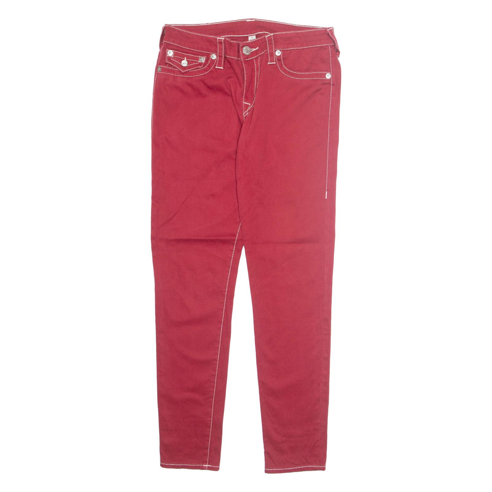 TRUE RELIGION Womens Trousers Red Regular Tapered W30 L29