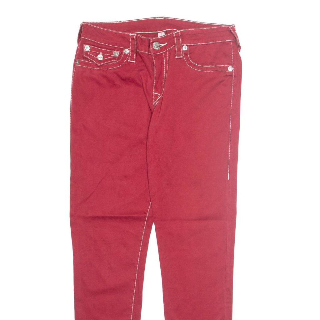 TRUE RELIGION Womens Trousers Red Regular Tapered W30 L29