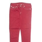 TRUE RELIGION Womens Trousers Red Regular Tapered W30 L29