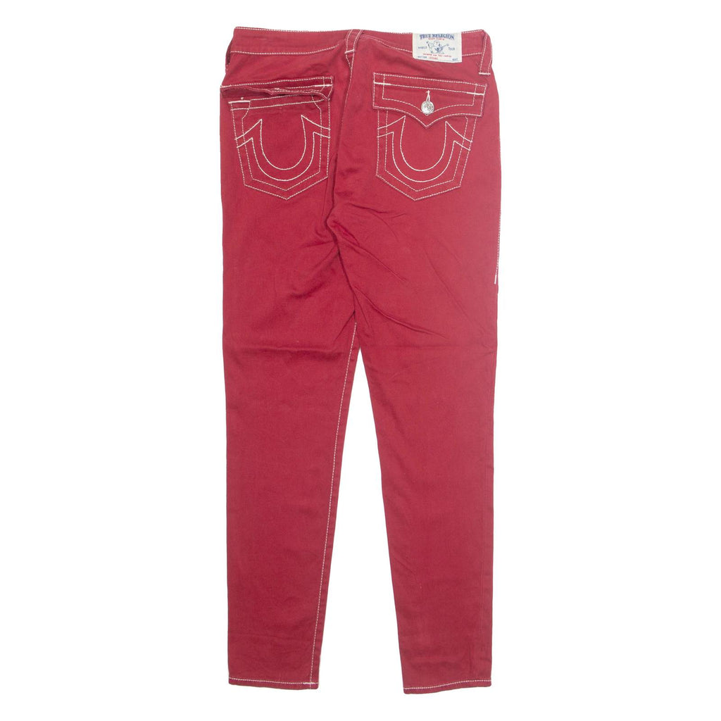TRUE RELIGION Womens Trousers Red Regular Tapered W30 L29