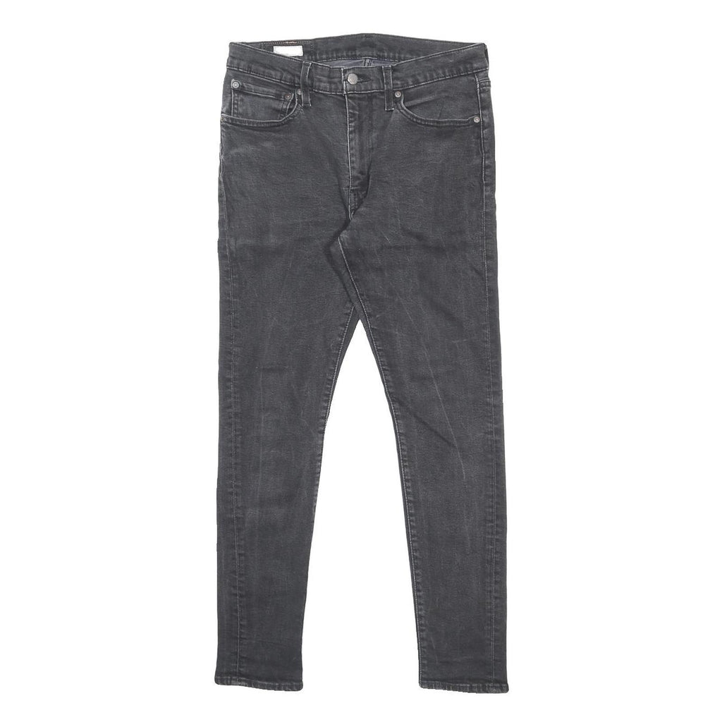 LEVI'S Big E Mens Jeans Black Slim Skinny Denim W31 L30 Vintage Style Zip