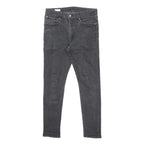LEVI'S Big E Mens Jeans Black Slim Skinny Denim W31 L30 Vintage Style Zip