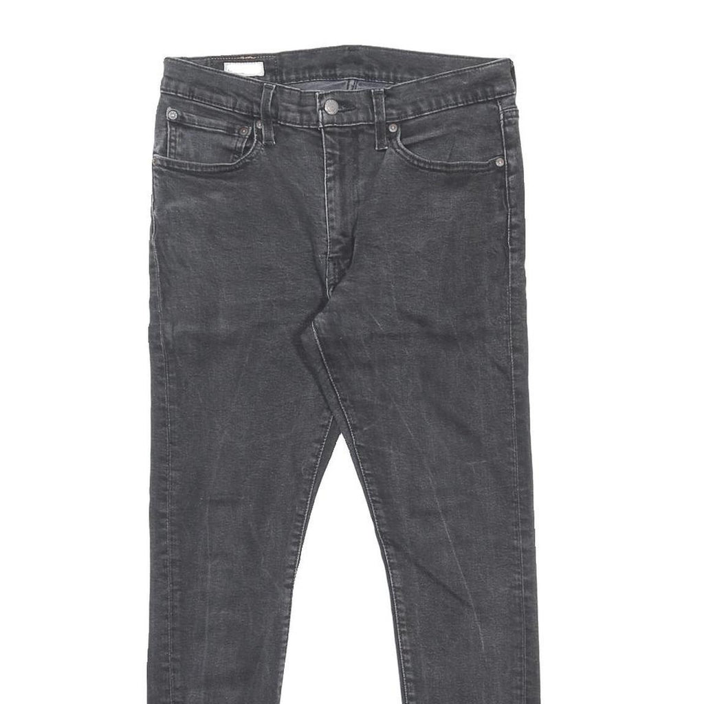 LEVI'S Big E Mens Jeans Black Slim Skinny Denim W31 L30 Vintage Style Zip